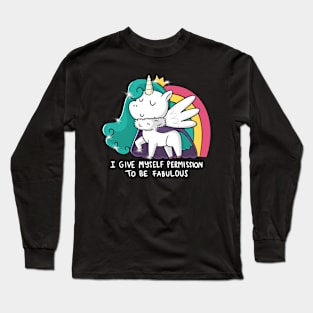 Fabulous Unicorn Long Sleeve T-Shirt